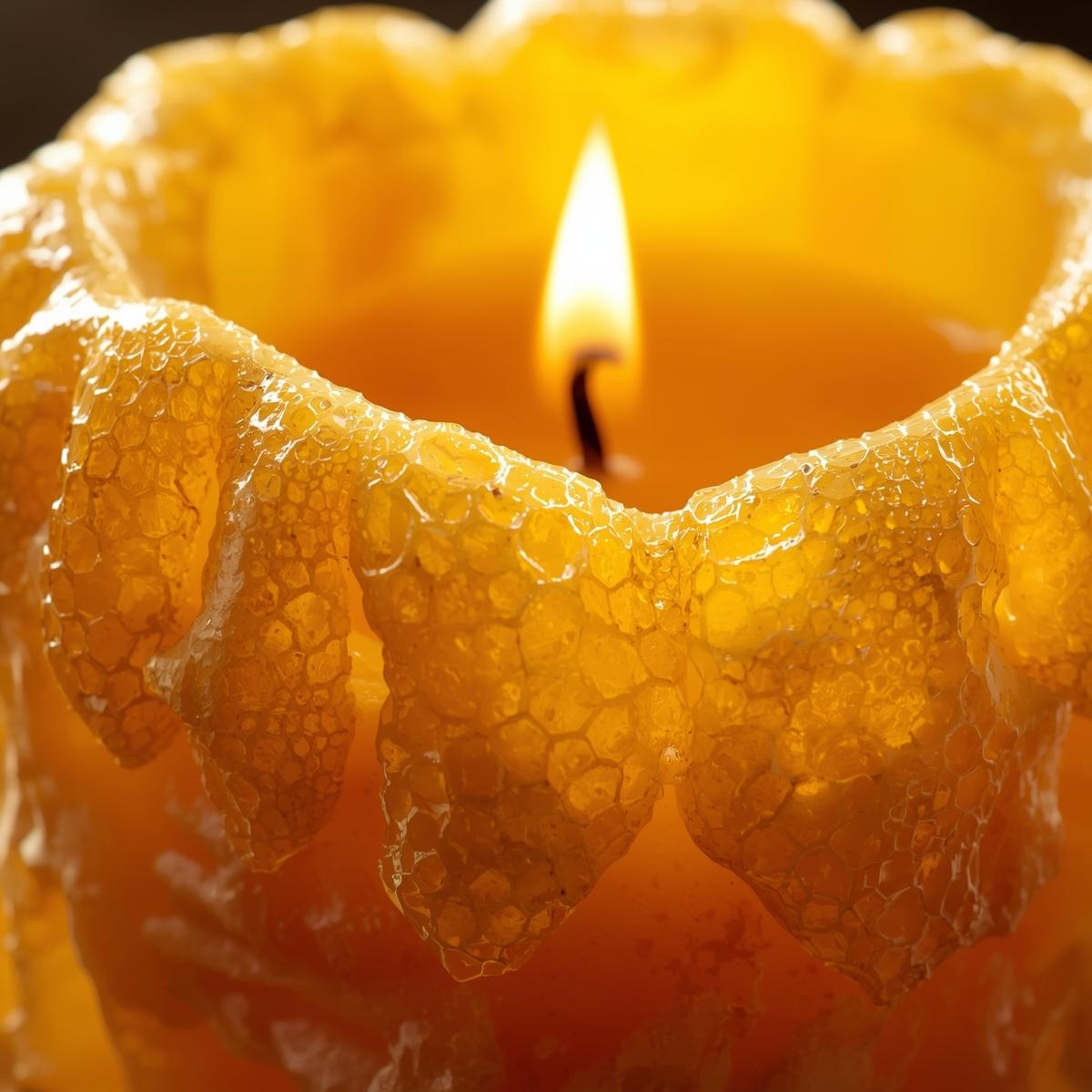 Honey Beeswax Candle